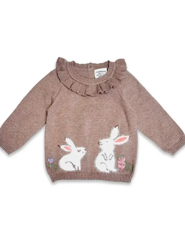 PULLOVER FURRY BUNNY CAFE LATTE