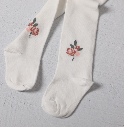 TIGHTS FLORAL JACQUARD (Available in 2 Sizes)