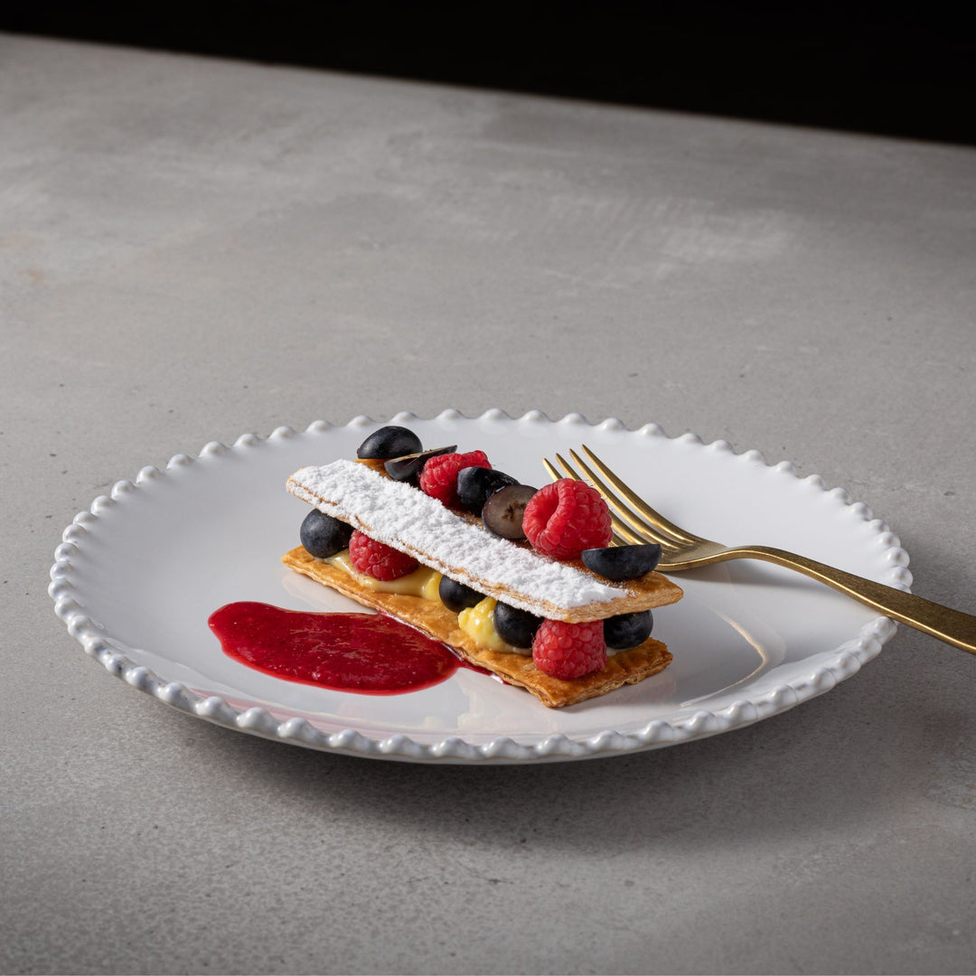 PLATE SALAD/DESSERT PEARL WHITE #67390