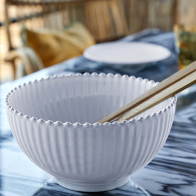 BOWL SERVING PEARL WHITE #67393