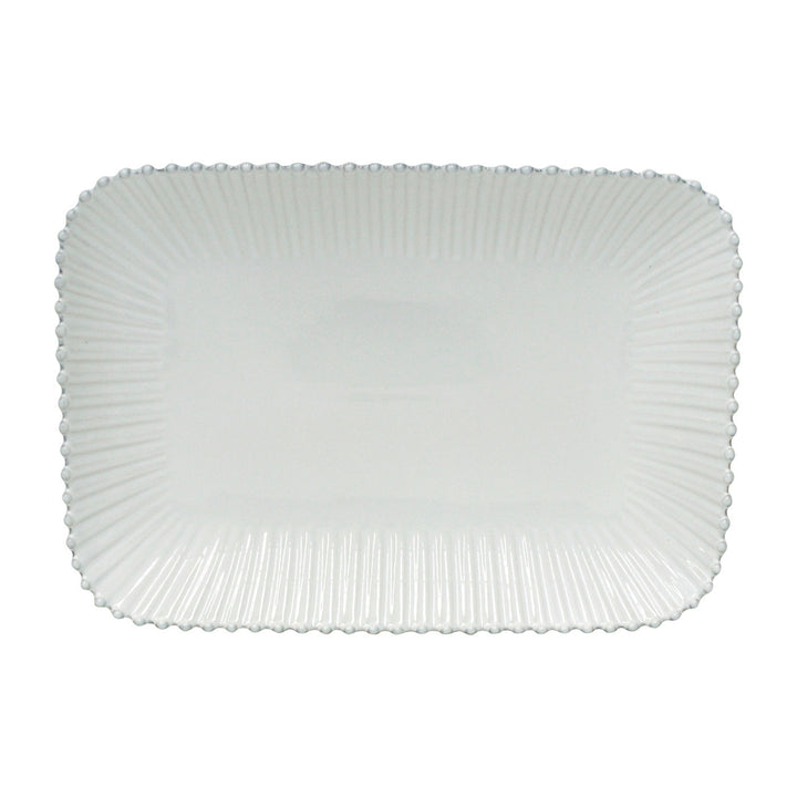 PLATTER WHITE PEARL RECTANGULAR