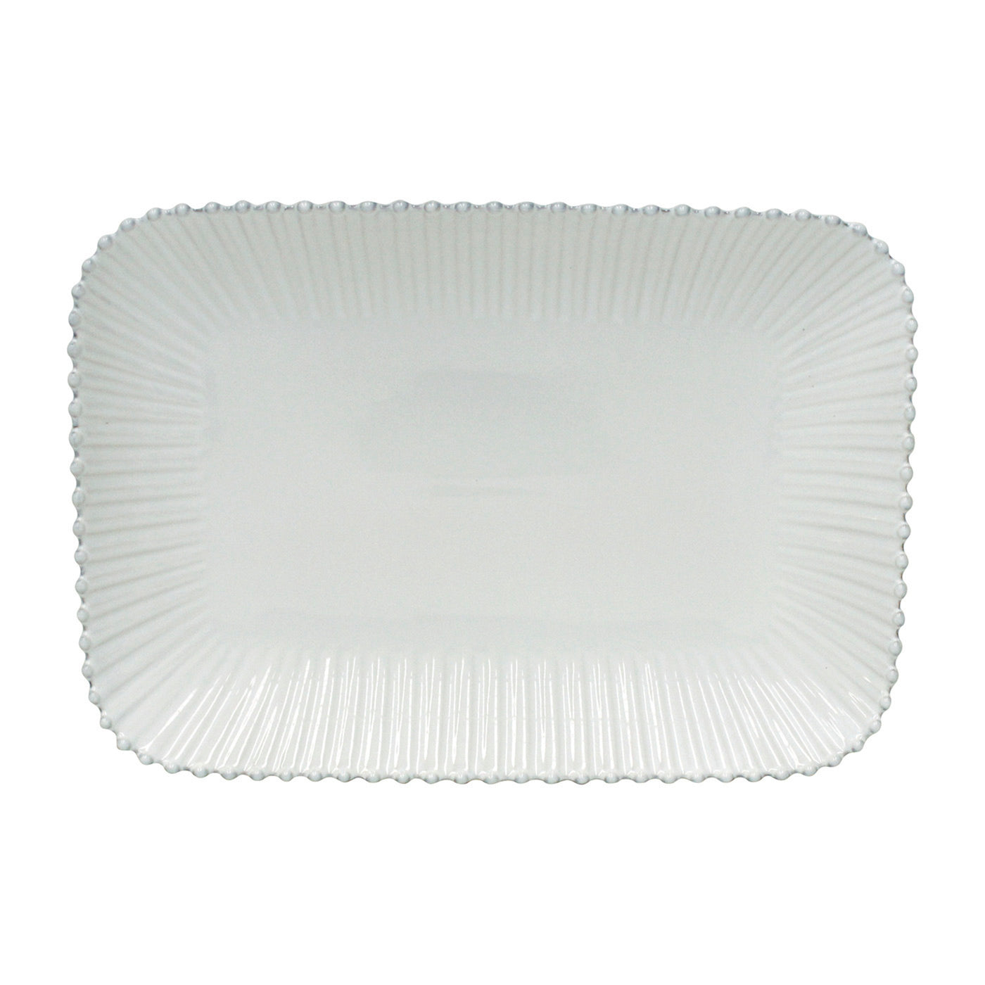 PLATTER WHITE PEARL RECTANGULAR