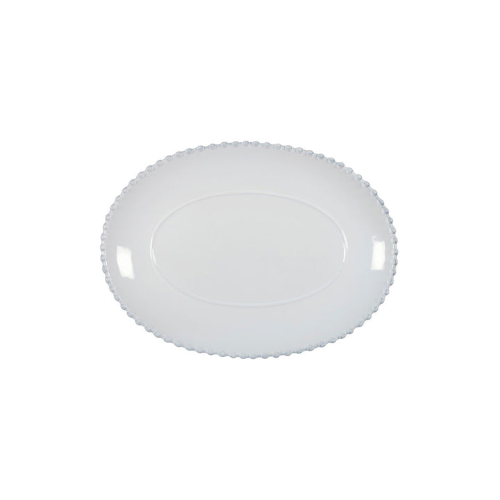 PLATTER OVAL PEARL WHITE