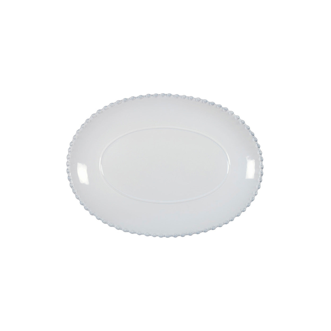 PLATTER OVAL PEARL WHITE