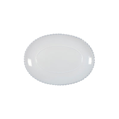 PLATTER OVAL PEARL WHITE