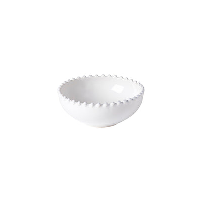BOWL LOW WHITE PEARL #67402