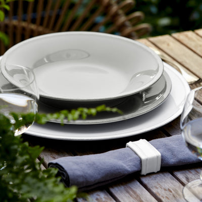 PLATE CHARGER FRISO WHITE #67405