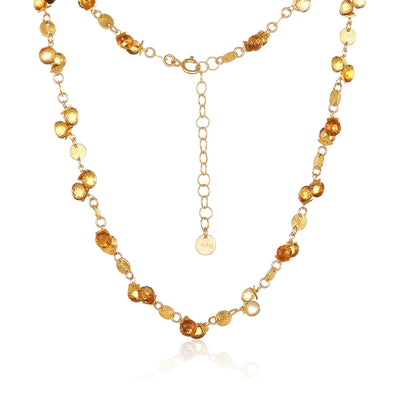 MABEL CHONG NECKLACE CITRINE COIN