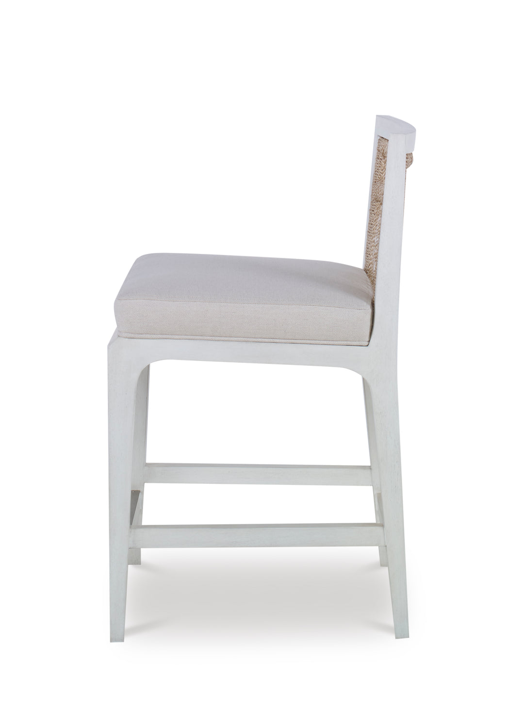 PASADENA COUNTER STOOL - WHITE/NATURAL/FLAX