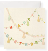 BIRTHDAY GREETING MINI CARD "BIRTHDAY SWAG"