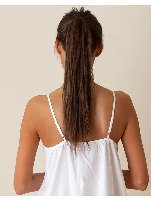 NIGHTGOWN WHITE LACE BODICE