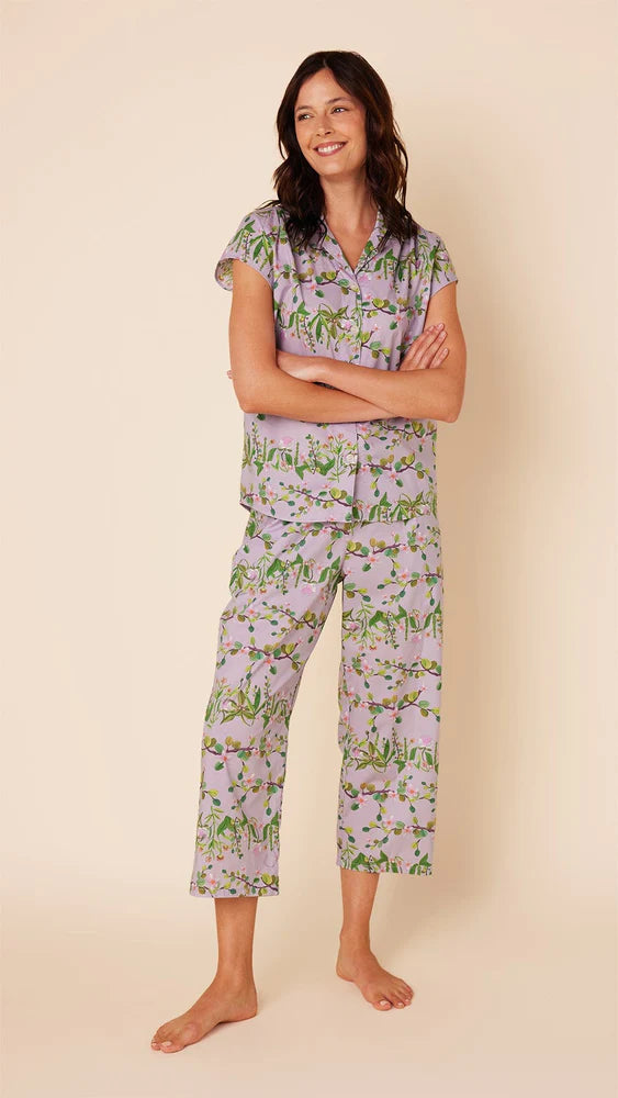 PAJAMA CAPRI SAKURA LUXE PIMA LAVENDER (NRD)