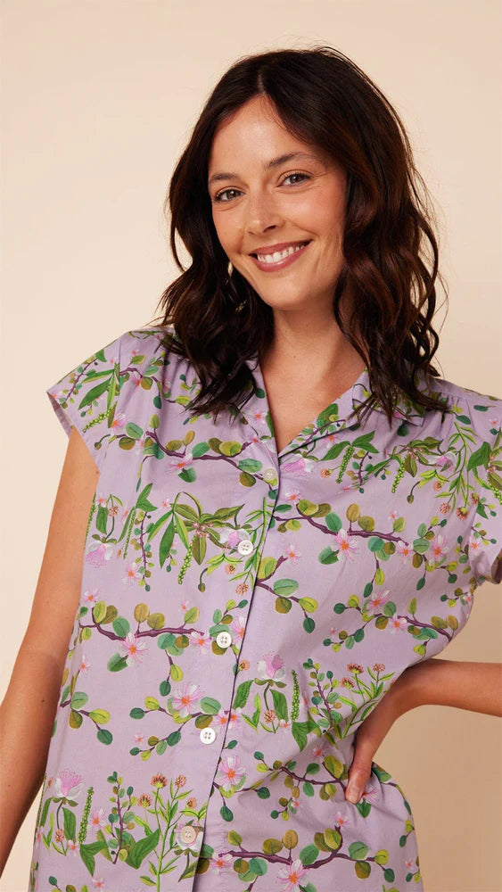 PAJAMA CAPRI SAKURA LUXE PIMA LAVENDER (NRD)