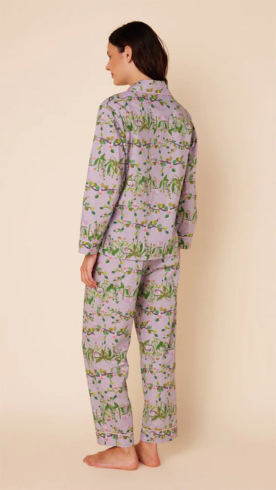 PAJAMA SET LONG SAKURA LUXE PIMA LAVENDER