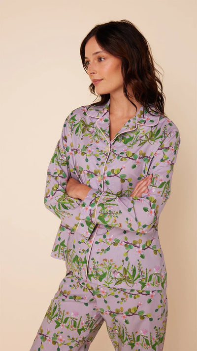 PAJAMA LONG LAVENDER FLORAL (Available in 4 Sizes)