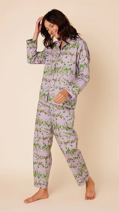 PAJAMA LONG LAVENDER FLORAL (Available in 4 Sizes)