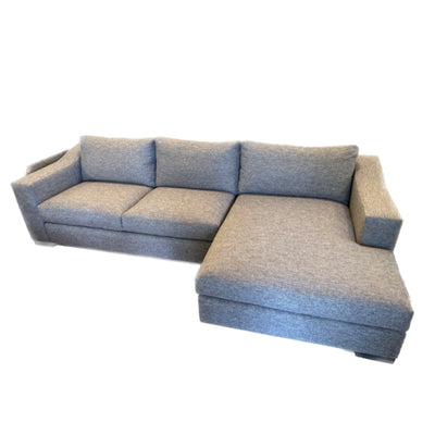 SOFA SECTIONAL 2 PIECE X FRED IN COMPASS NATURAL W/4 BACK CUSHIONS