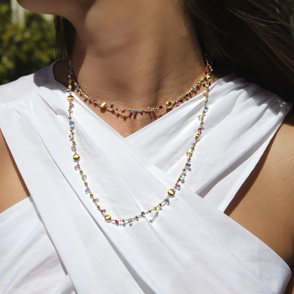 NECKLACE MIXED SAPPHIRE