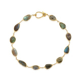 NECKLACE LILY GEM WIRED GOLD II