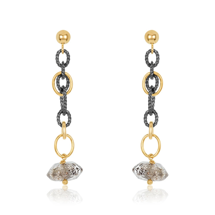 EARRING HERKIMER DIAMOND
