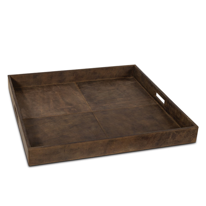 TRAY LEATHER SQUARE