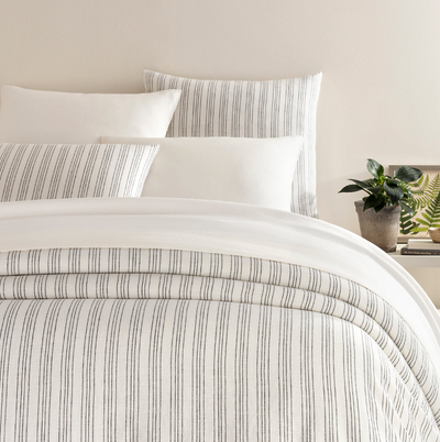 DUVET COVER LINEN STRIPE (Available in 2 Sizes and 2 Colors)