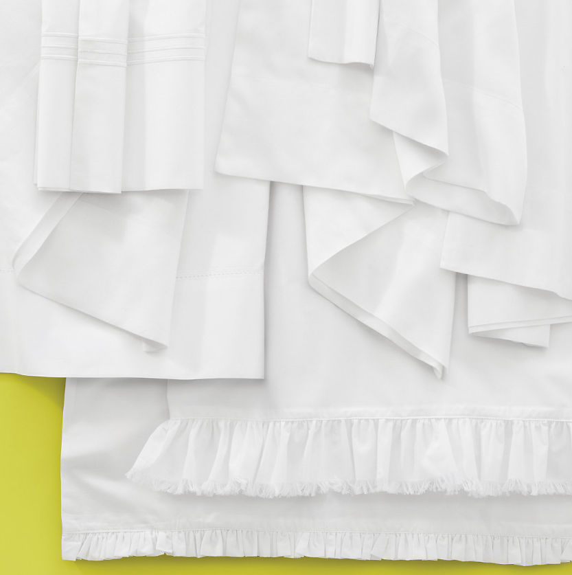 SHEET SET CLASSIC HEMSTITCH WHITE (Available in 3 Sizes)