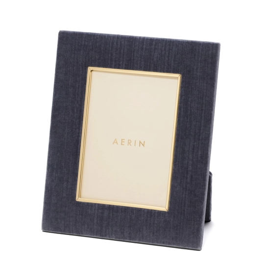 AERIN FRAME DUSK BLUE VELVET