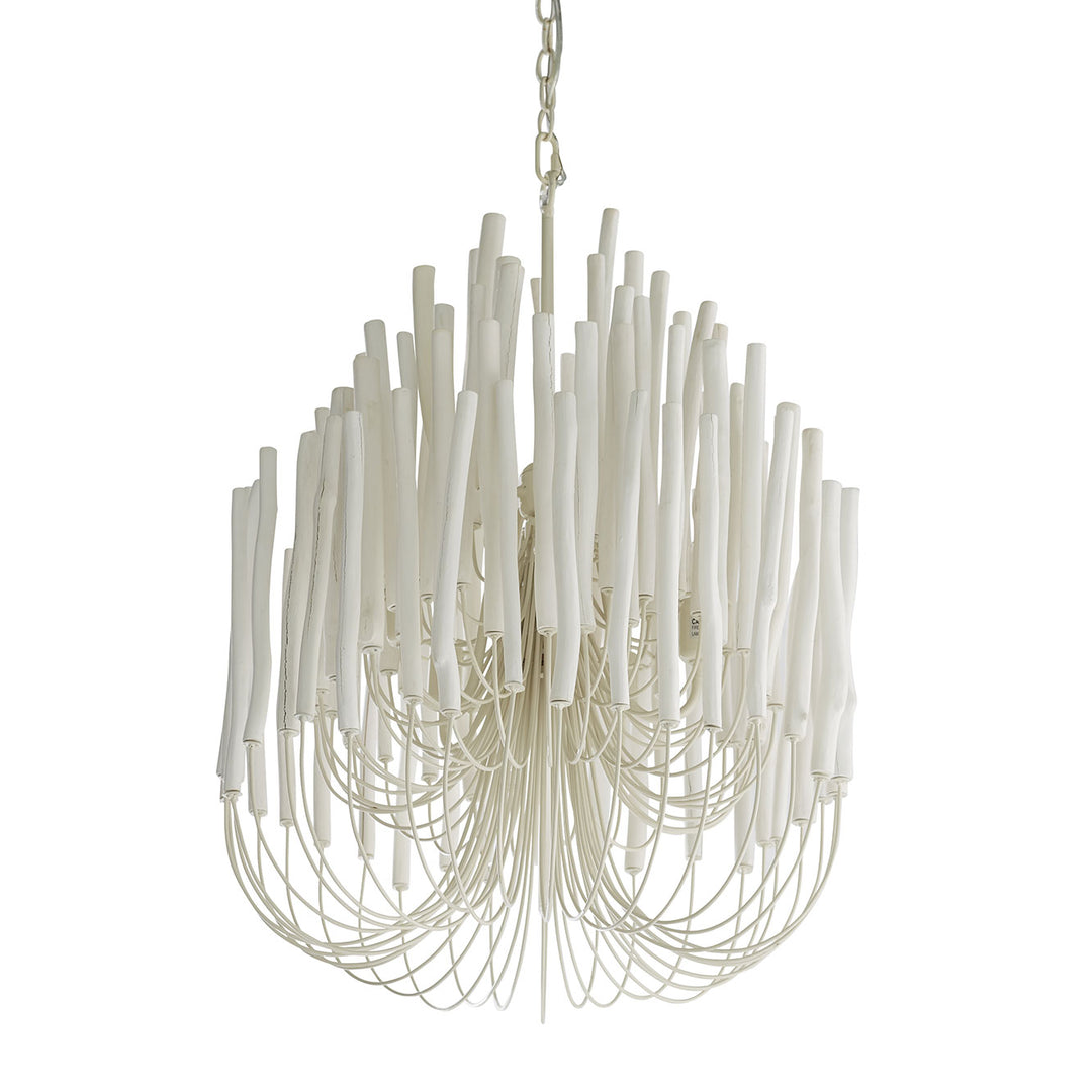 CHANDELIER WHITEWASHED WOOD #67845