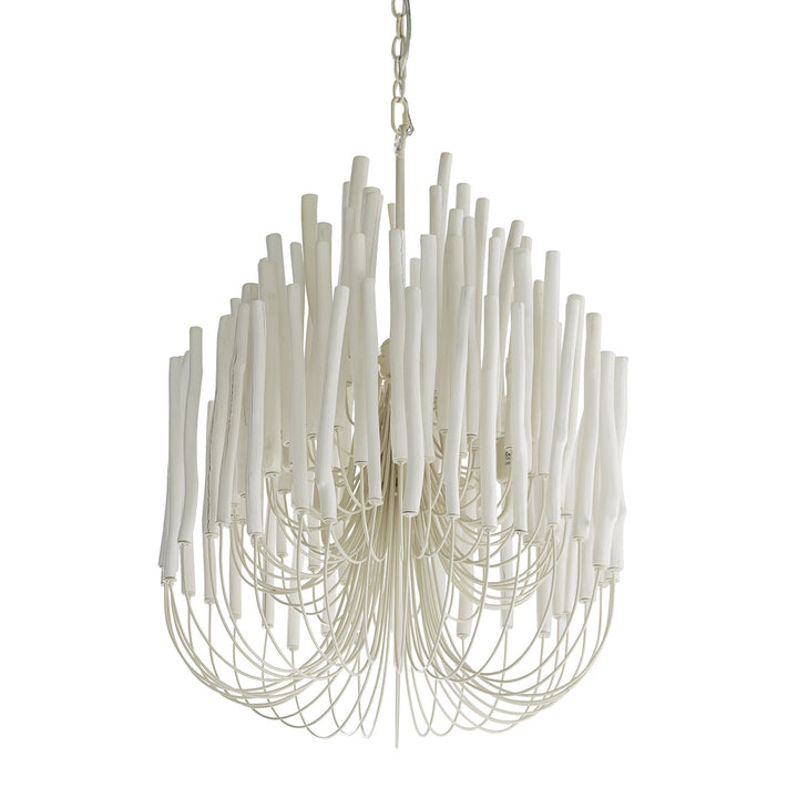 CHANDELIER WHITEWASHED WOOD #67845