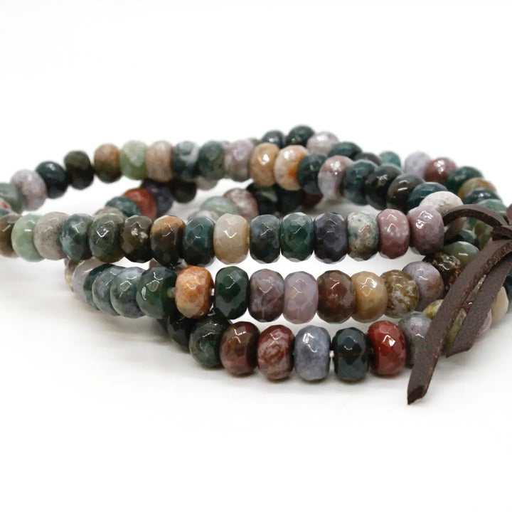 BRACELET FACETED INDIA AGATE