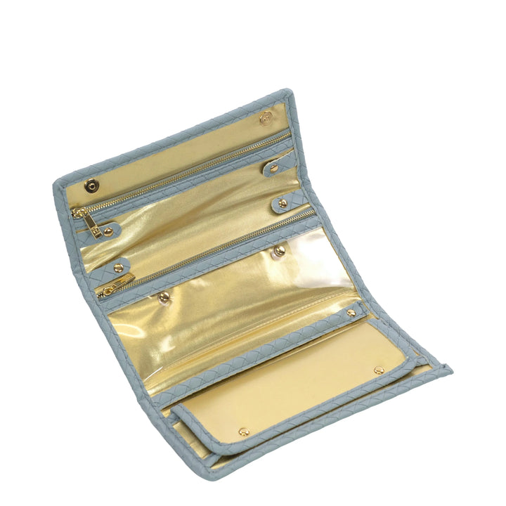 WALLET JEWELRY WOVEN BLEU #68021