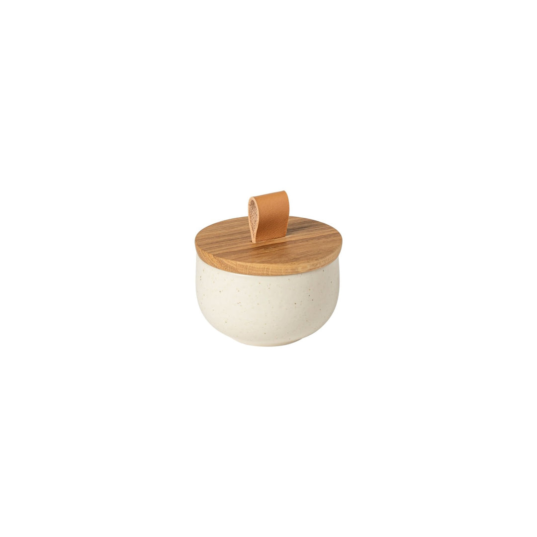 SALT CELLAR WITH OAK LID