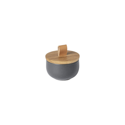 SALT CELLAR WITH OAK LID (Available in 2 Colors)