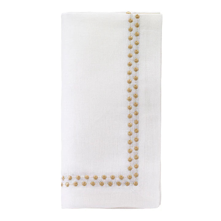 NAPKIN PEARLS GOLD #68159