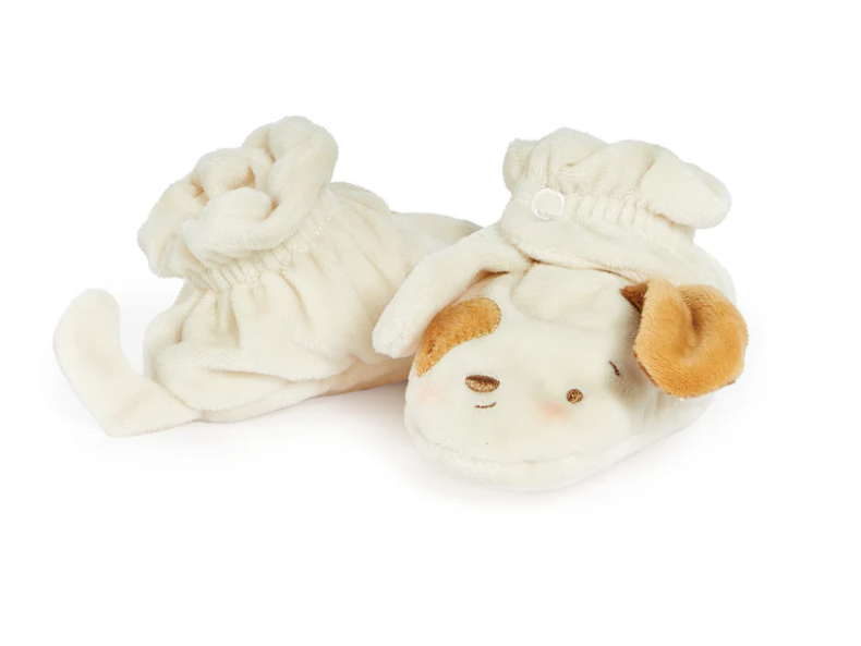 SLIPPERS BLUE PUPPIES 0-6 M