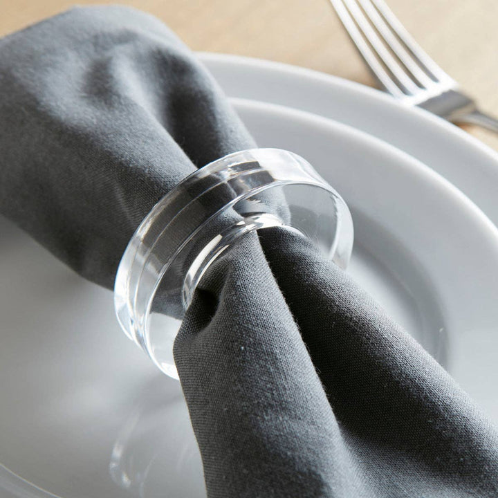NAPKIN RING CIRCLE ACRYLIC