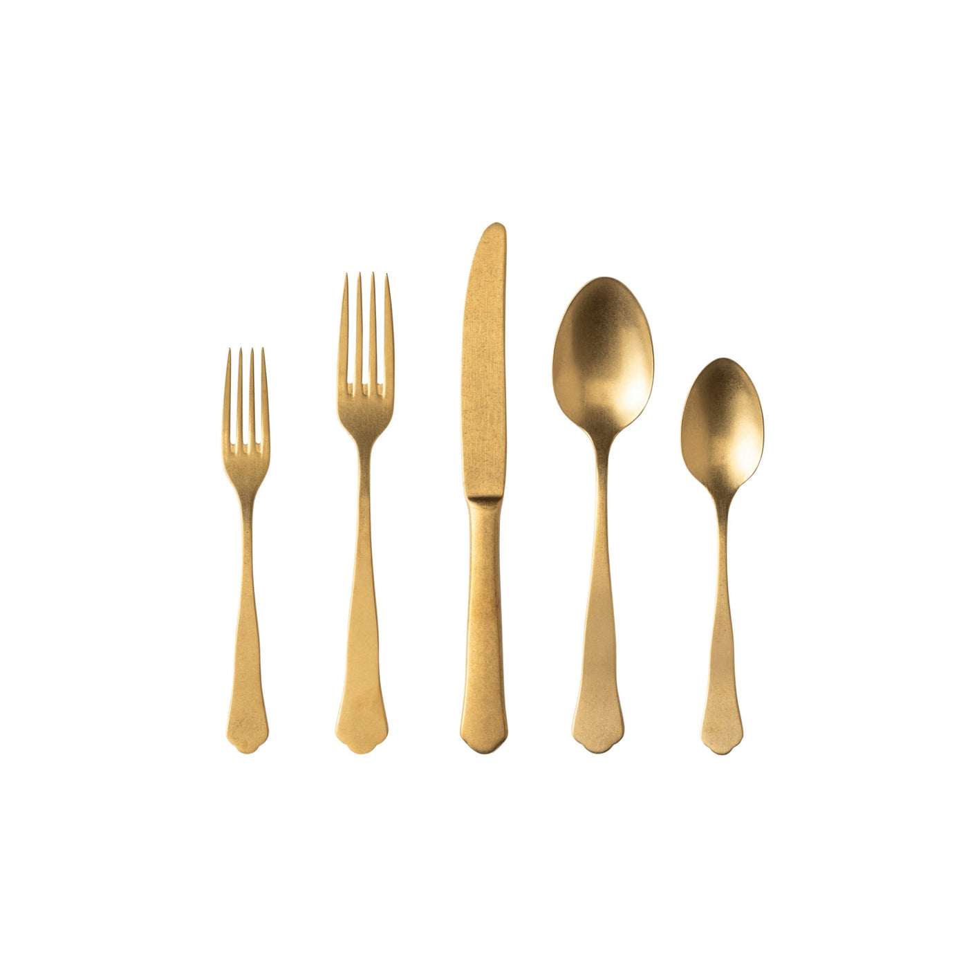 FLATWARE SET GOLD PRADO 5-PIECE #68394