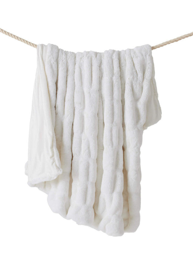 THROW SNOW MINK FAUX FUR (NRD) #68476