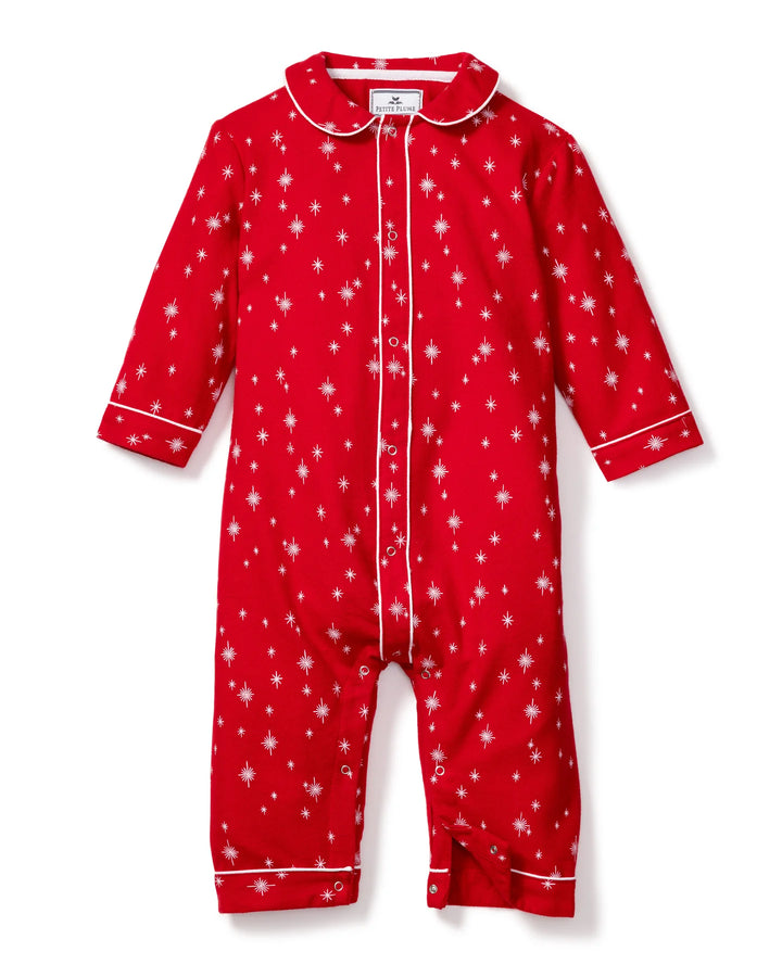 ROMPER RED WITH STARS