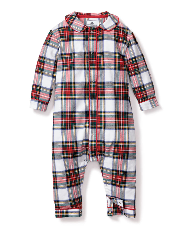 ROMPER SCOTTISH PATTERN RED GREEN