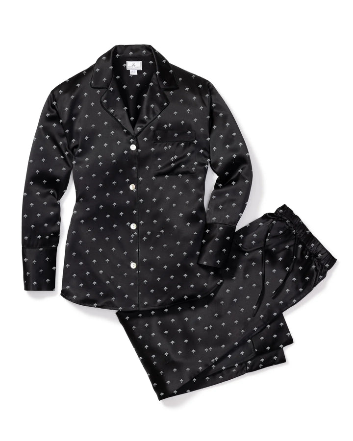 PAJAMA SET LONG BLACK ART NOUVEAU (NRD)