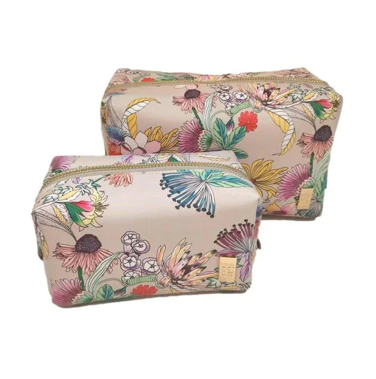 TOILETRY BAG DOME BOTANICA FLORAL (Available in 2 Sizes)