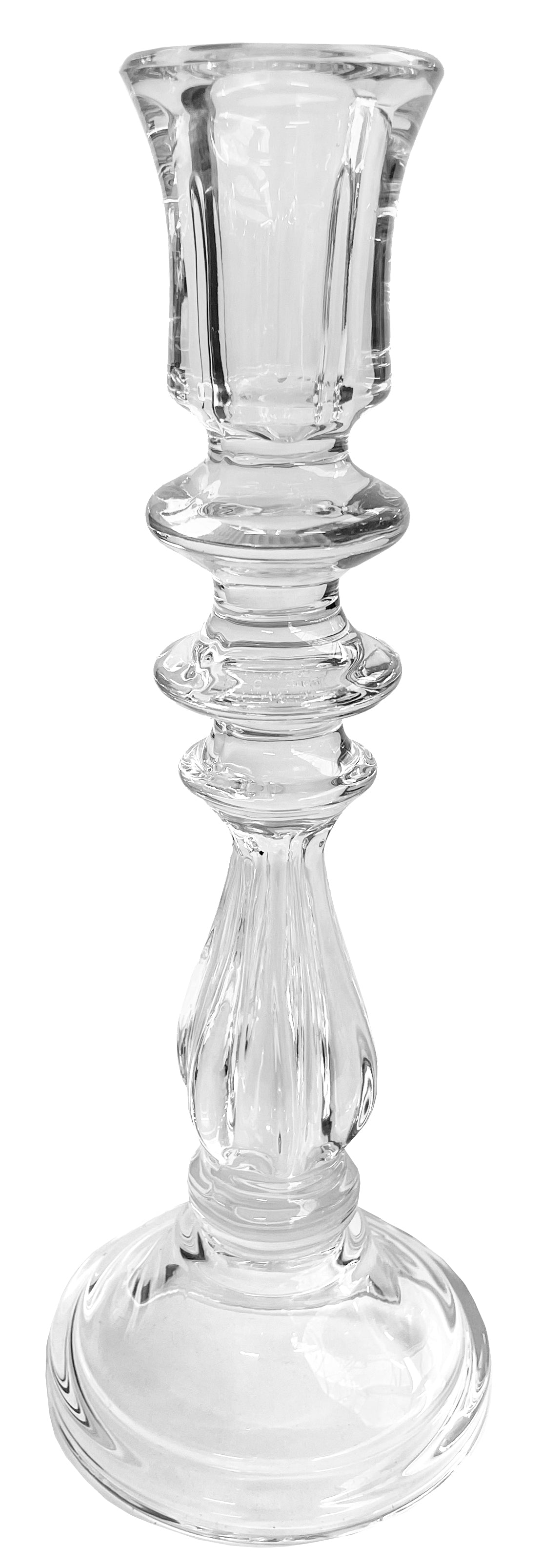 CANDLE HOLDER CLEAR GLASS (Available in 3 Sizes)