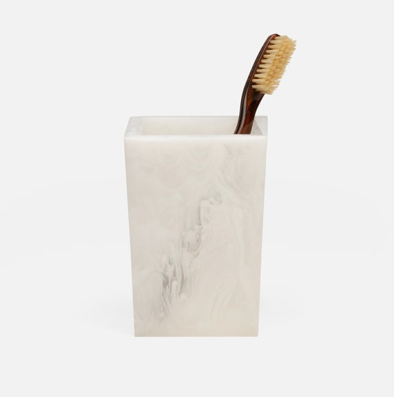 BATH COLLECTION PEARL WHITE CAST RESIN