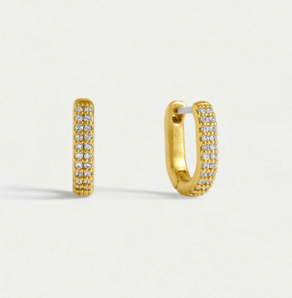EARRINGS PETITE PAVE HUGGIE #68868