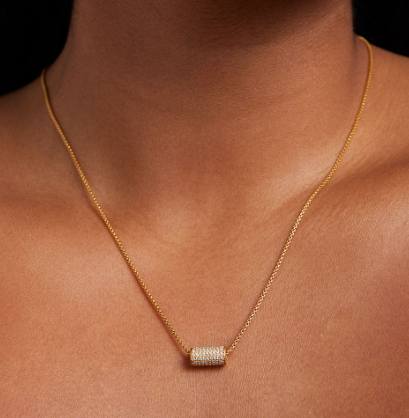 NECKLACE PETIT PAVE MINI TUBE #68869