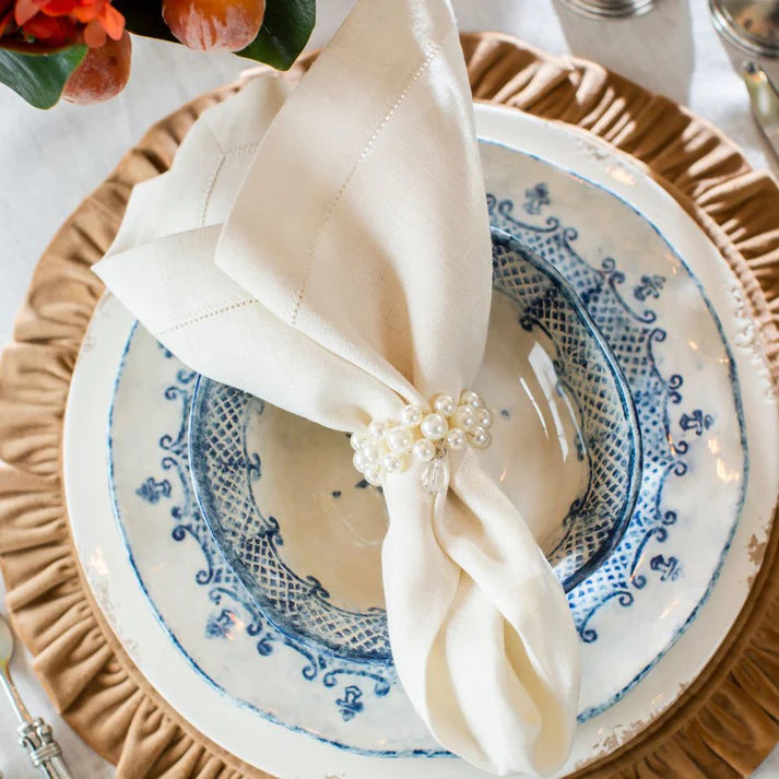 NAPKIN LINEN HEMSTITCH LARGE