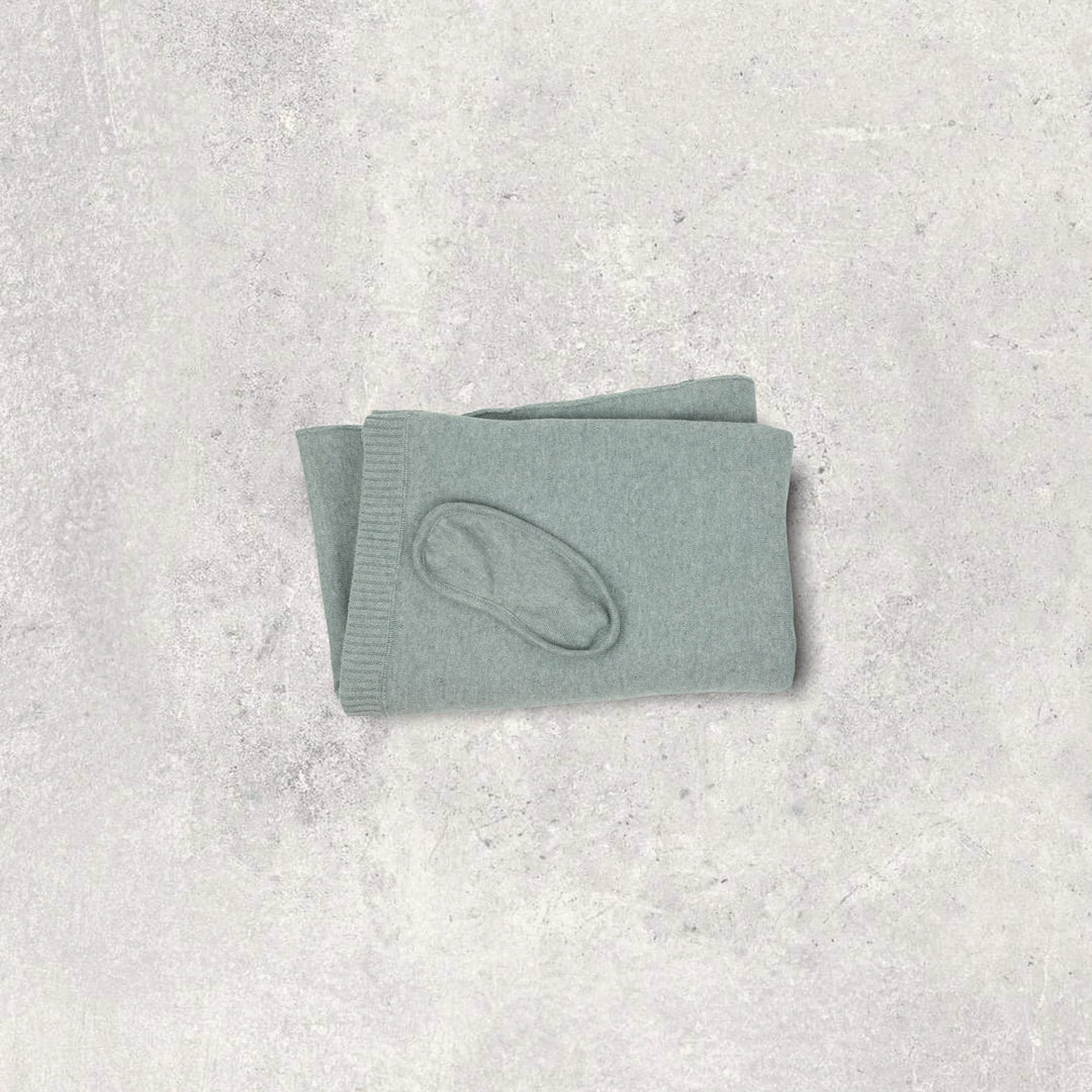 BLANKET/MASK TRAVEL GREY & YELLOW #69106