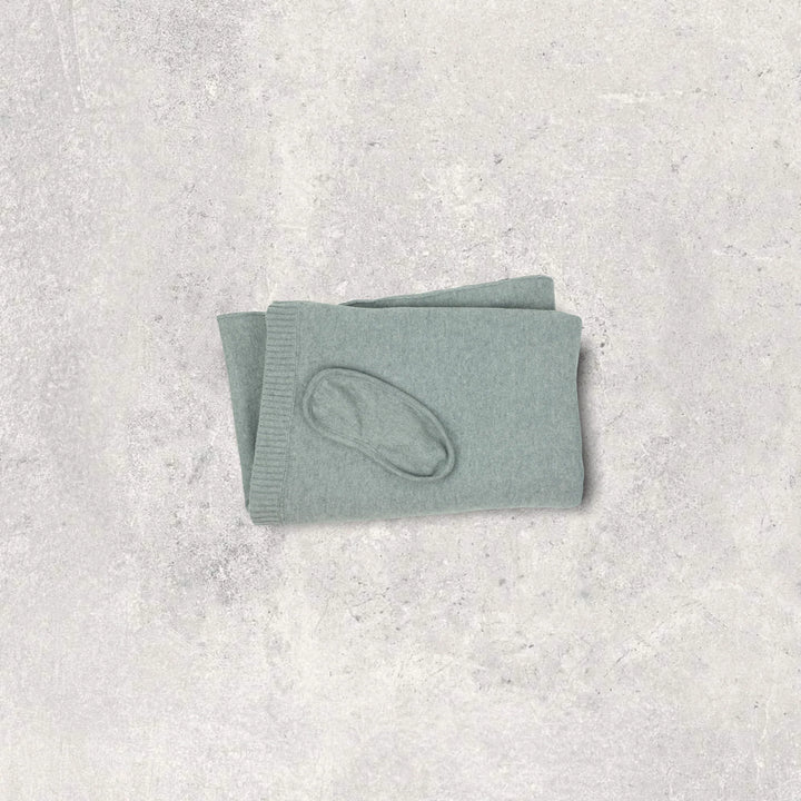 BLANKET/MASK TRAVEL GREY & YELLOW #69106